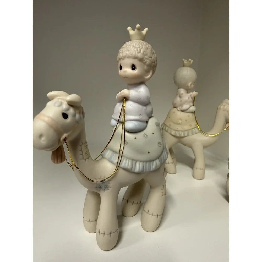 Precious Moments 1987 Nativity #108243 They Followed The Star 3pc set Camels